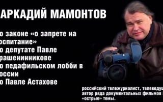 Аркадий Мамонтов: «Павел Астахов — удивительный, честный человек, любящий страну и детей»